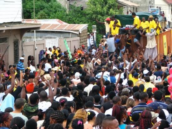 Belize - Dangriga crowd