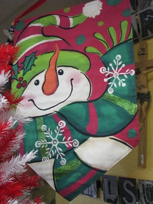 Bandos Christmas Flag Snowman