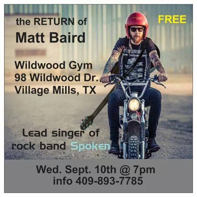 Wildwood Baptist Church Matt Baird Concert Sept 2014