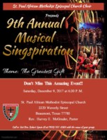 African Methodist Episcopal Church Beaumont TX, African Methodist Beaumont TX, Christmas Beaumont TX, Holiday Events Beaumont TX, Southeast Texas holiday events,